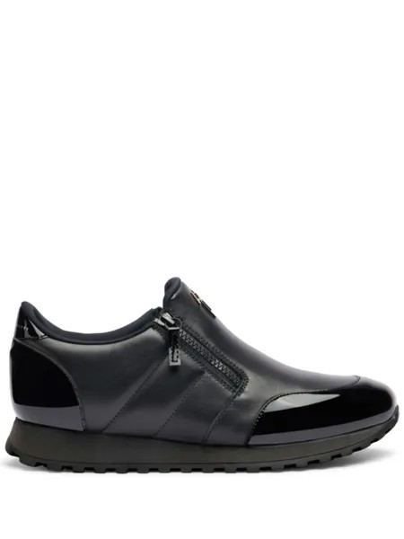 Стеганые лоферы Idle Run на молнии Giuseppe Zanotti, черный