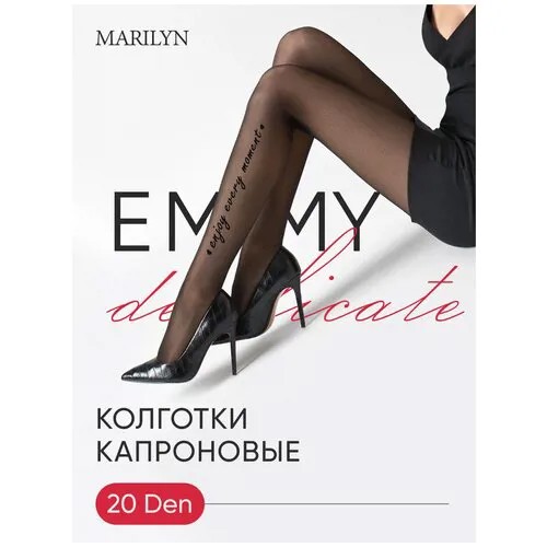 Колготки  Marilyn, 20 den, с ластовицей, размер 3-4, черный