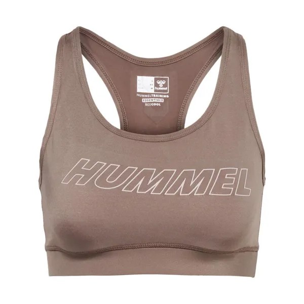 Hmlte Tola Sports Bra женский спортивный бюстгальтер для тренировок с технологией Beecool HUMMEL, цвет grau