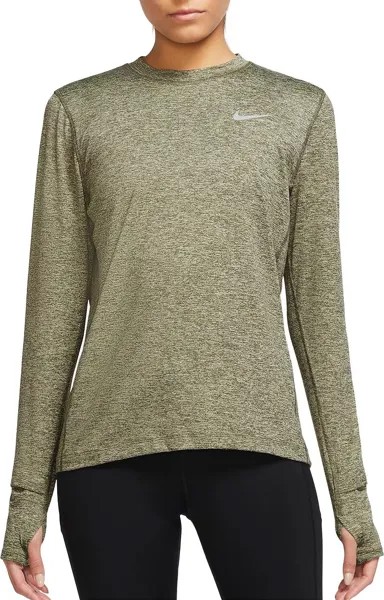 Женский пуловер с круглым вырезом Nike Element Running, рубашка с длинными рукавами
