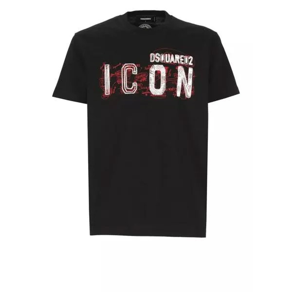 Футболка cotton t-shirt Dsquared2, черный