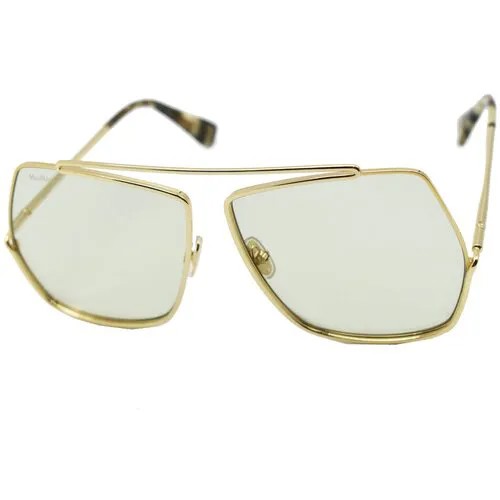 Солнцезащитные очки Max Mara MM0006, золотой, серый