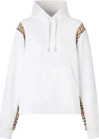 Burberry худи оверсайз со вставками в клетку Vintage Check