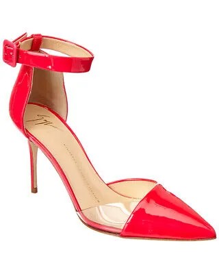 Женские лакированные туфли Giuseppe Zanotti с ремешком на щиколотке, розовые 38