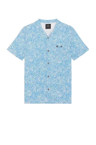 Рубашка Junk Food Austin Short Sleeve, цвет Parisian Blue