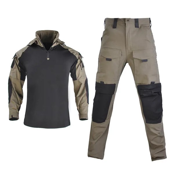 Камуфляжная Военная Униформа с 13 карманами, рубашка + штаны с 4 накладками