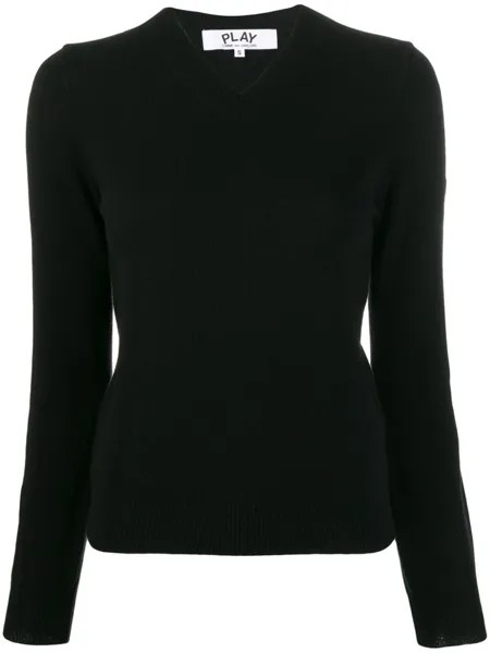 Comme Des Garçons Play классический трикотажный свитер, черный