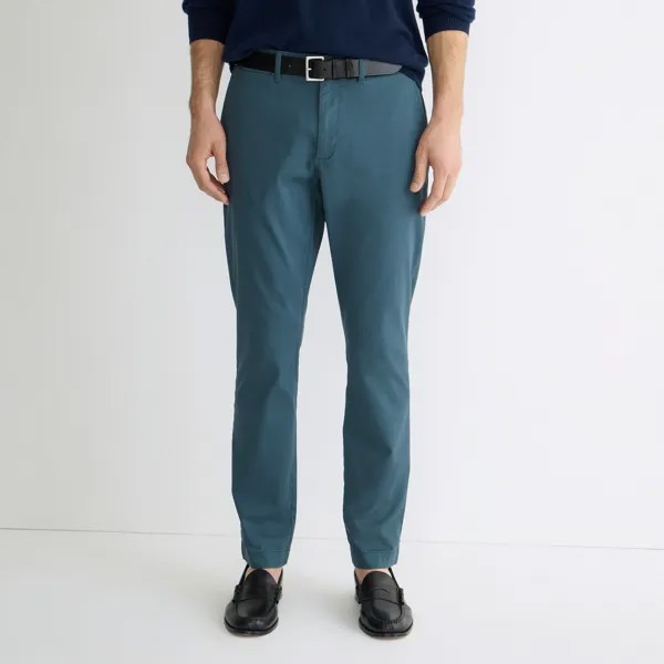770 прямые эластичные брюки-чиносы J.Crew, зеленый