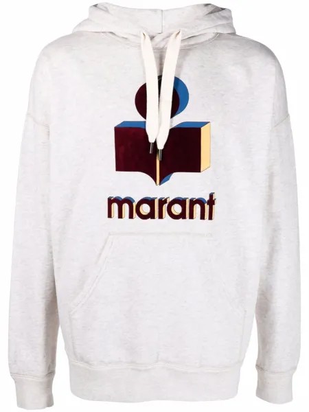 Isabel Marant Miley logo-print pullover hoodie