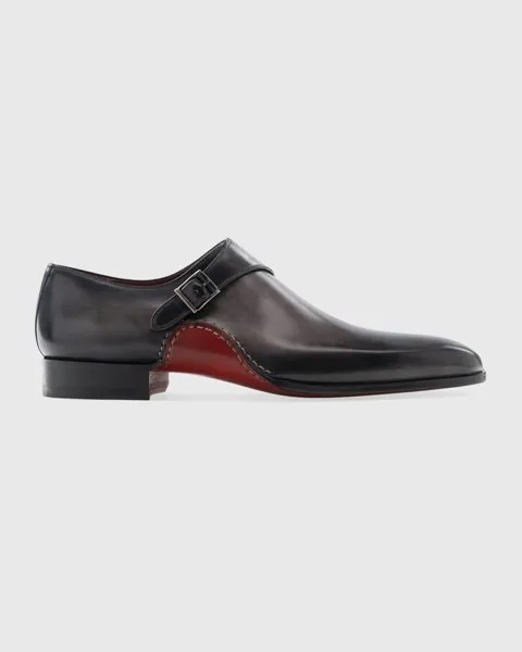 Мужские кожаные туфли Carrera с монками Magnanni, цвет Grey
