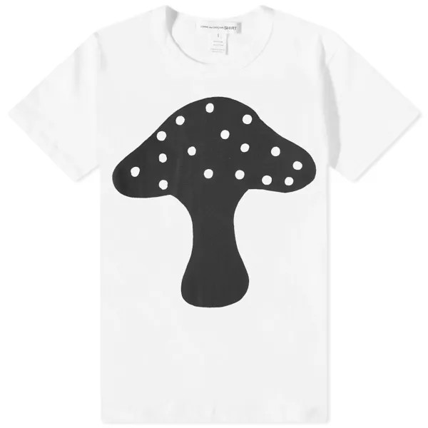 Comme des Garçons Shirt Футболка Brett Westfall Fresh Mushroom, белый