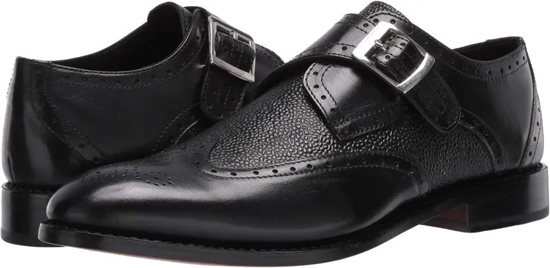 Оксфорды Anthony Veer Roosevelt III Wing Tip Monk Strap, черный