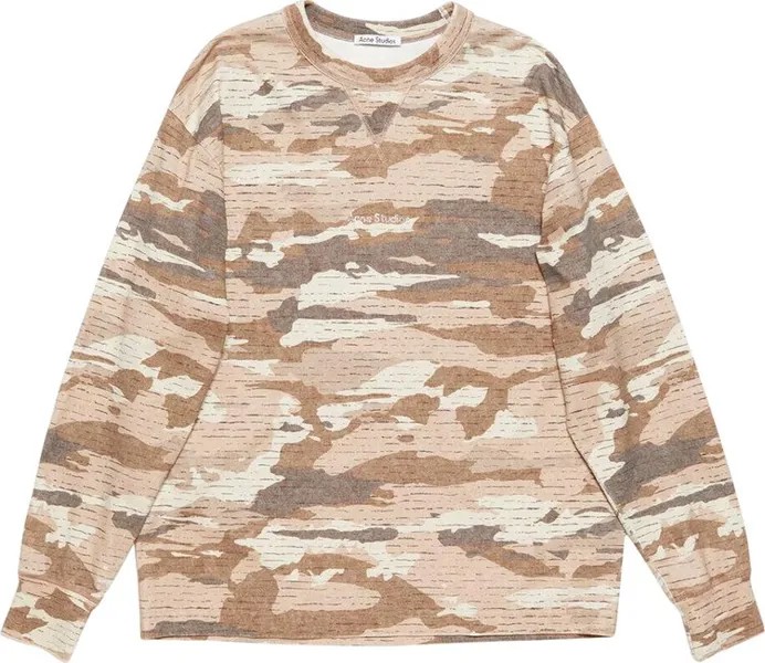 Футболка Acne Studios Military Long-Sleeve  'Cacao Brown', коричневый