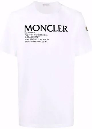 Moncler футболка с логотипом