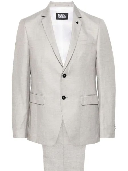 Karl Lagerfeld костюм с однобортным пиджаком, синий