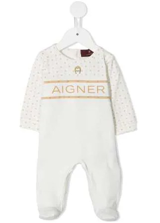 Aigner Kids комбинезон для новорожденного с логотипом