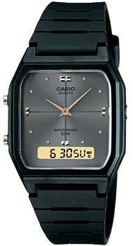Японские наручные  мужские часы Casio AW-48HE-8A. Коллекция Ana-Digi