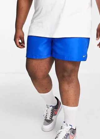 Синие воллейбольные шорты длиной 5 дюймов Nike Swimming Plus-Голубой