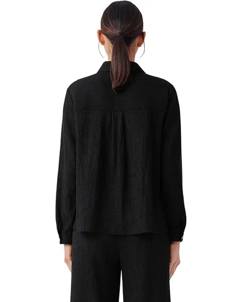 Рубашка Eileen Fisher Classic Collar Shirt, черный