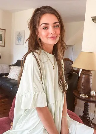 Светло-зеленое свободное платье с оборками на рукавах ASOS DESIGN Petite-Зеленый