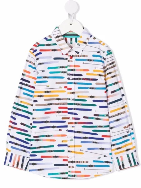 Paul Smith Junior рубашка с графичным принтом