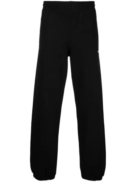 Off-White спортивные брюки с логотипом Arrows, черный