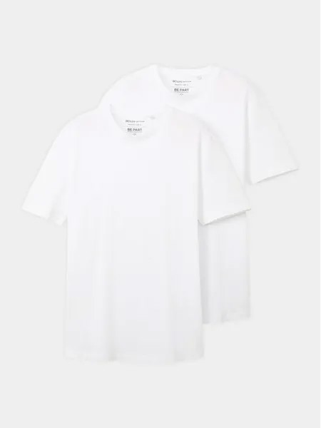 Комплект из 2 футболок стандартного кроя Tom Tailor Denim, белый