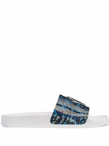 Giuseppe Zanotti шлепанцы Brett, синий
