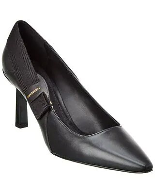 Женские кожаные туфли Ferragamo Vissia черные 9.5C