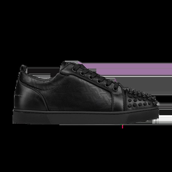 Кроссовки Christian Louboutin Louis Junior Spikes Orlato Flat, черный