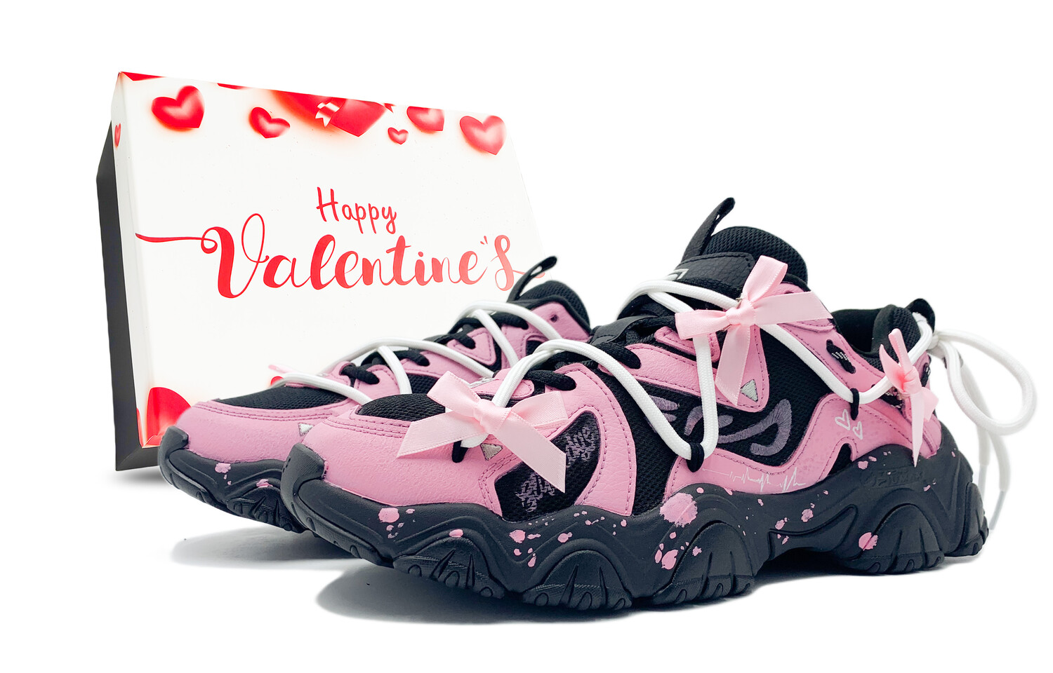 Кроссовки FILA Cat Claw Lifestyle Shoes Women's Low-top Pink, черный