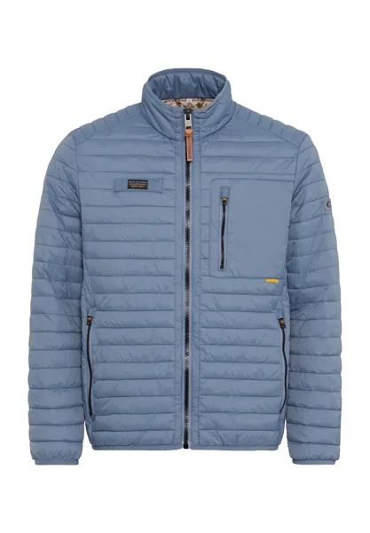 Куртка стеганая, воротник стойка, карманы на молнии, мужская camel active, цвет Stone Blue