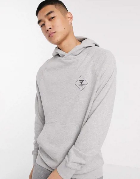Худи серого цвета Barbour Beacon Etherley-Серый