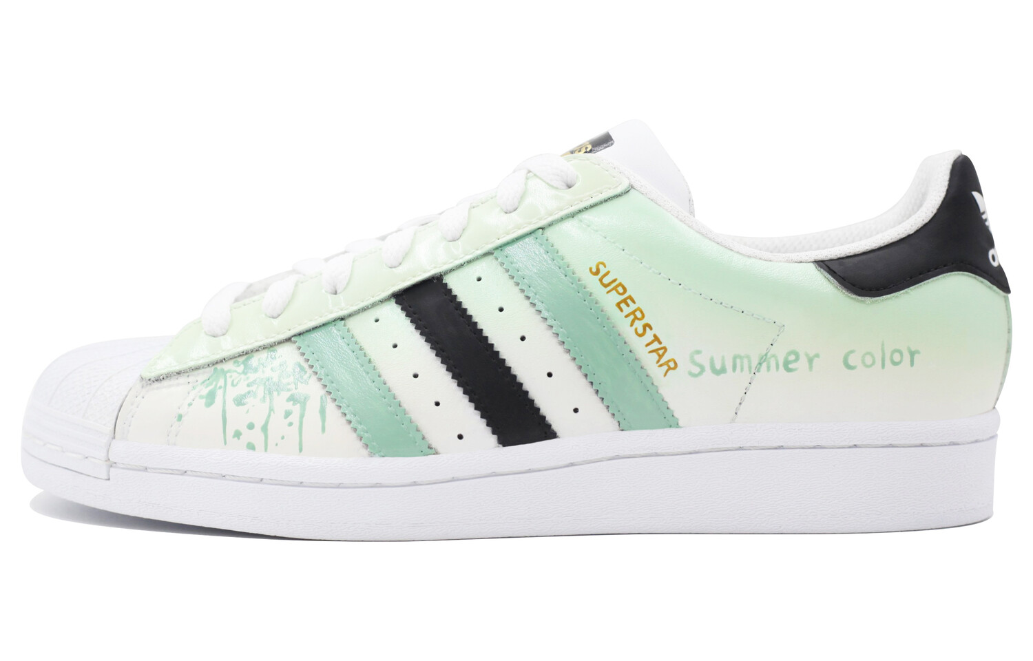 Кроссовки adidas originals Superstar Skateboarding Shoes Unisex Low-top Green/White, светло-зеленый