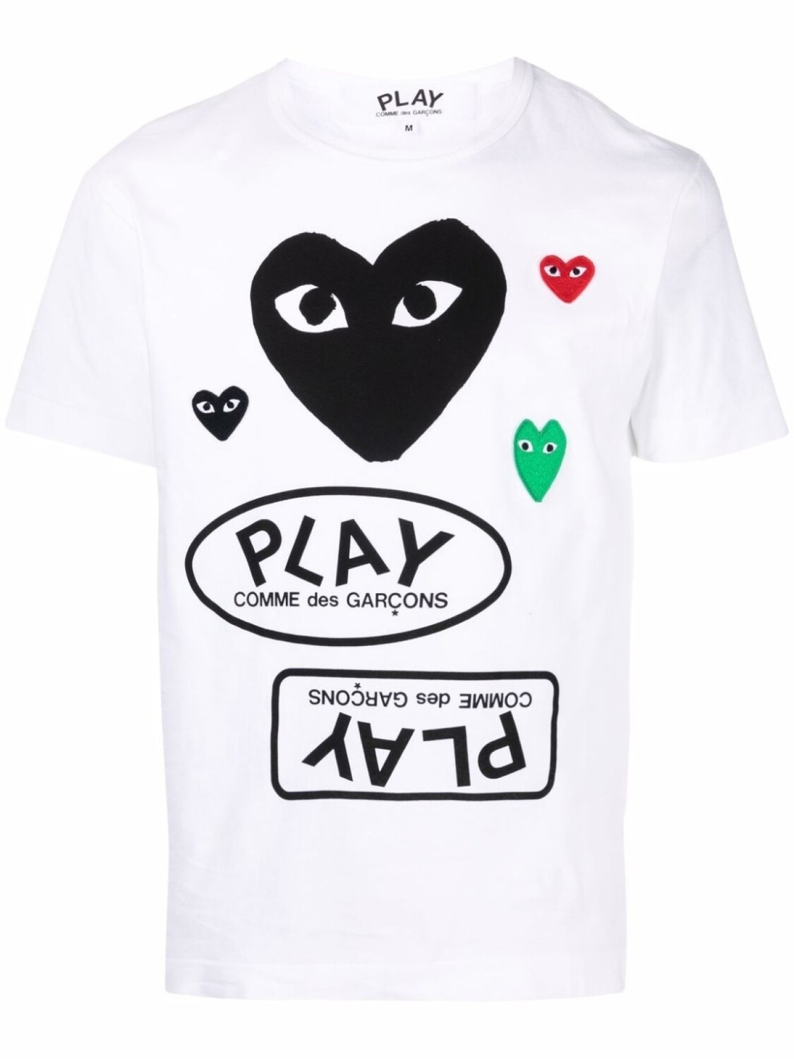 Comme Des Garçons Play футболка с логотипом, белый
