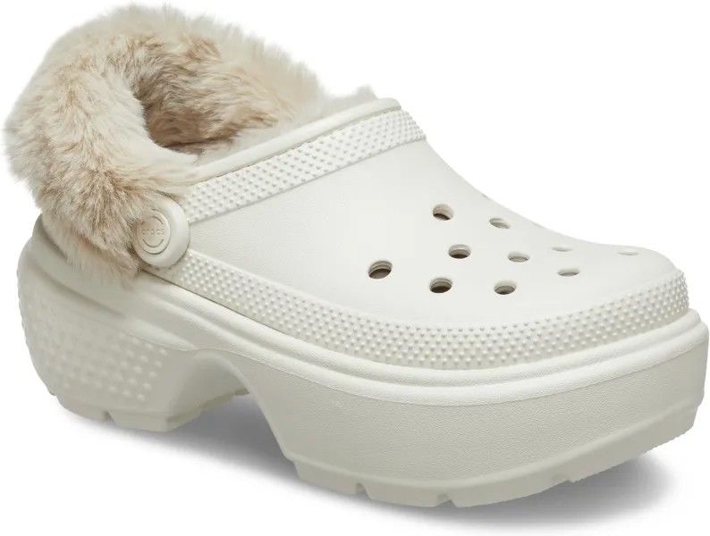 Сабо Classic Lined Stomp Clog Crocs, цвет Stucco