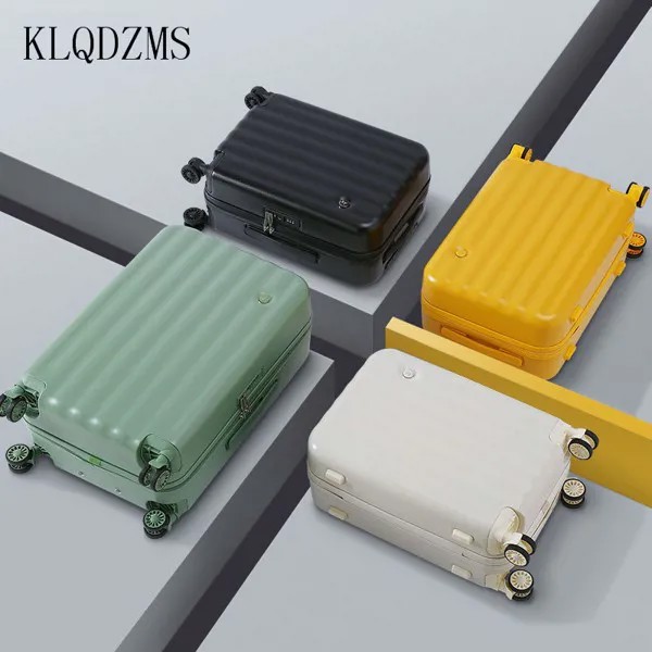 KLQDZMS японский маленький свежий и легкий 20-дюймовый бесшумный Универсальный чемодан для кабины, Женский 24-дюймовый Жесткий чемодан