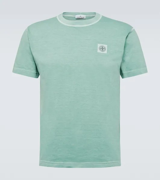 Футболка Compass из хлопкового джерси Stone Island, зеленый