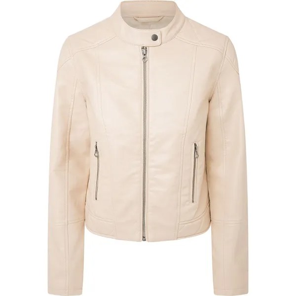 Куртка Pepe Jeans Stazie Leather, бежевый