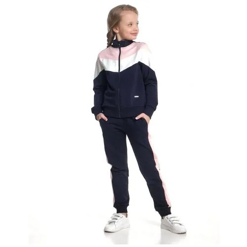 Спортивный костюм для девочки Mini Maxi, модель 7480, цвет розовый/синий, размер 140