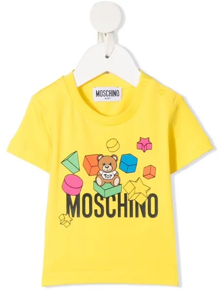 Moschino Kids футболка с короткими рукавами и принтом Teddy Bear