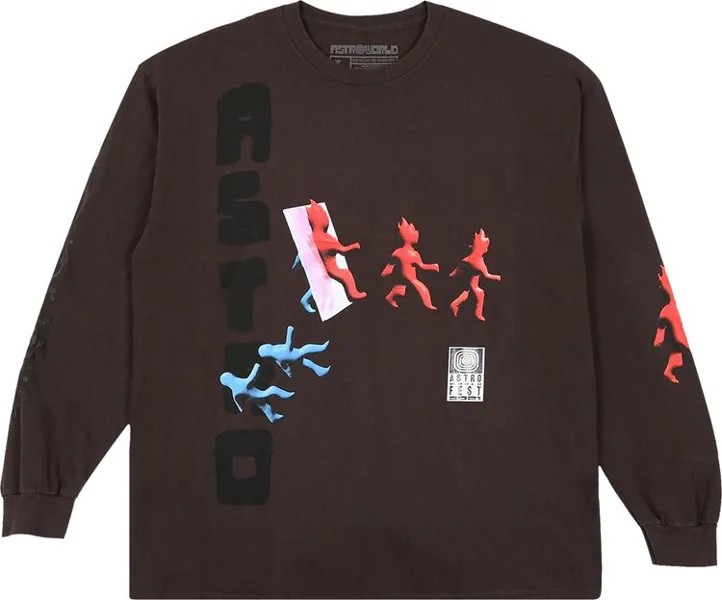 Лонгслив Cactus Jack by Travis Scott Otherside Long-Sleeve 'Brown', коричневый