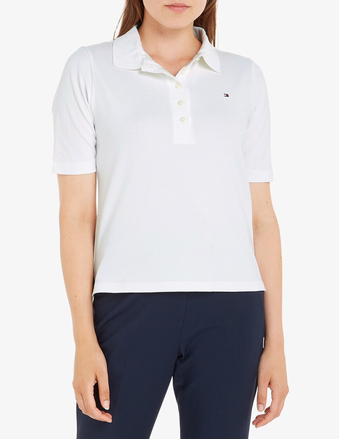 Футболка-поло из пике 1985 года Tommy Hilfiger, белый