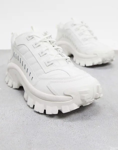 Белые кроссовки на массивной подошве Cat Footwear-Белый