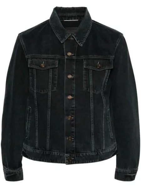 Saint Laurent джинсовая куртка, черный