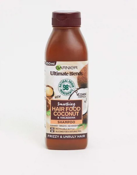 Шампунь с кокосом для непослушных волос Garnier - Ultimate Blends Hair Food, 350 мл-Бесцветный