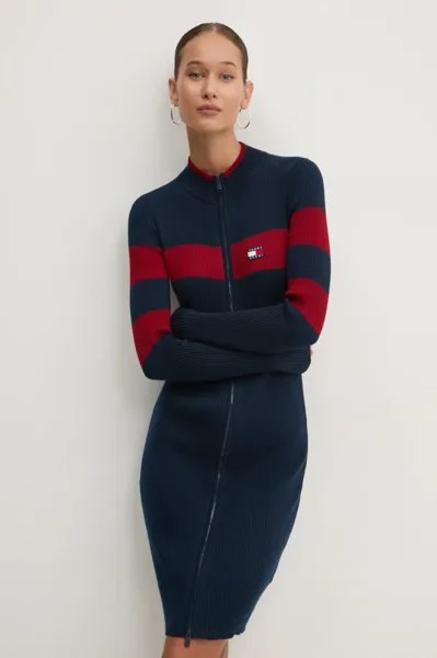 Платье Tommy Jeans, темно-синий