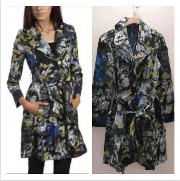 Испанское Женское пальто desigual, Мерсеризованный тонкий материал, ветровка на талии с юбкой, модная женская ветровка
