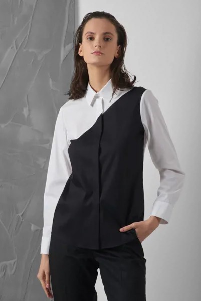 Блузка c контрастным дизайном VASSA&Co