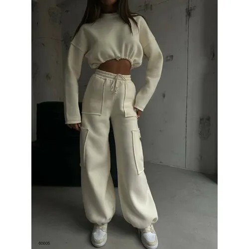 Костюм, размер onesize (42-48), белый